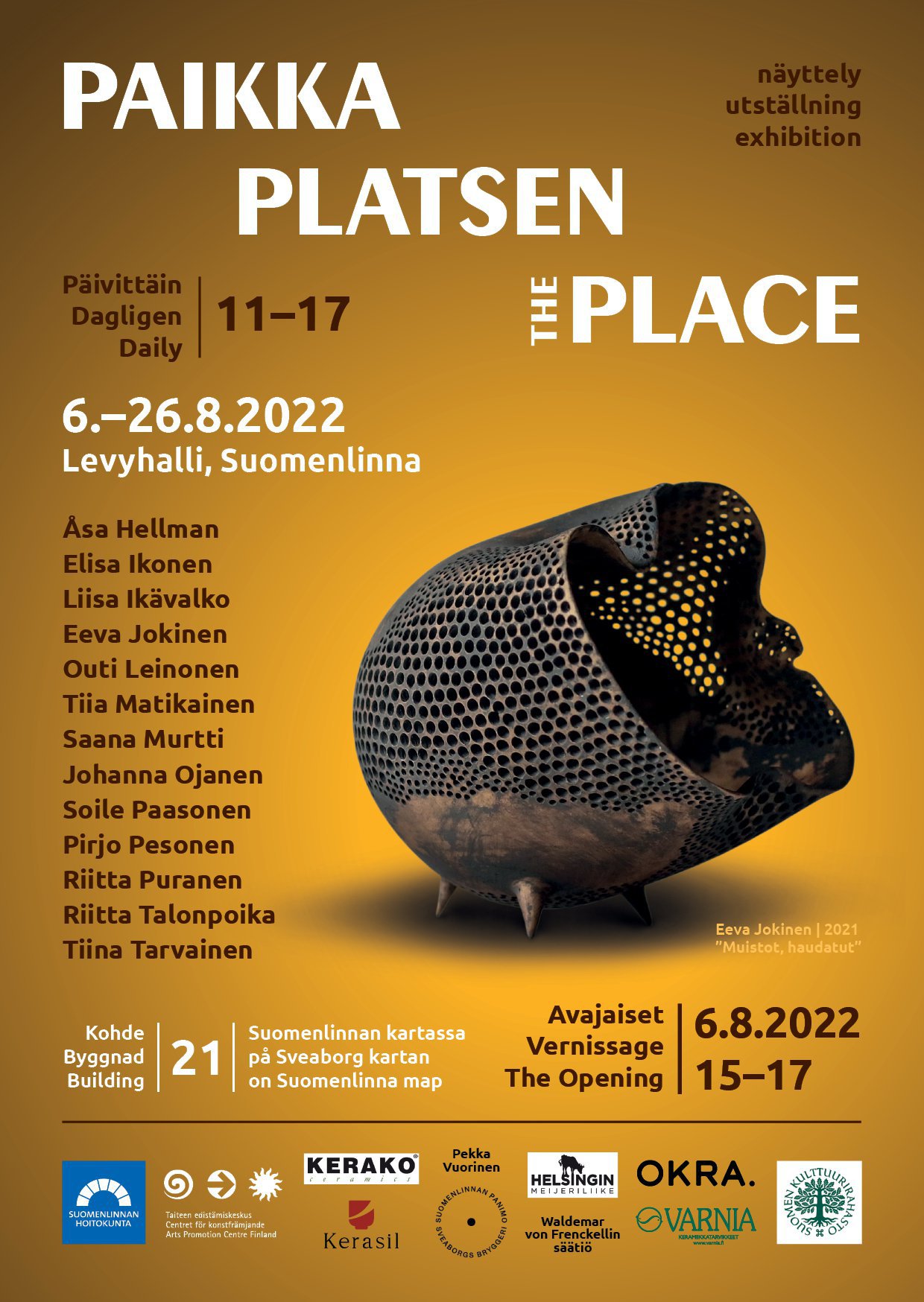 Ceramic studio Pot Viapori's 50 years anniversary exhibition at Finnish Craft museum 10.9.-4.12.2022