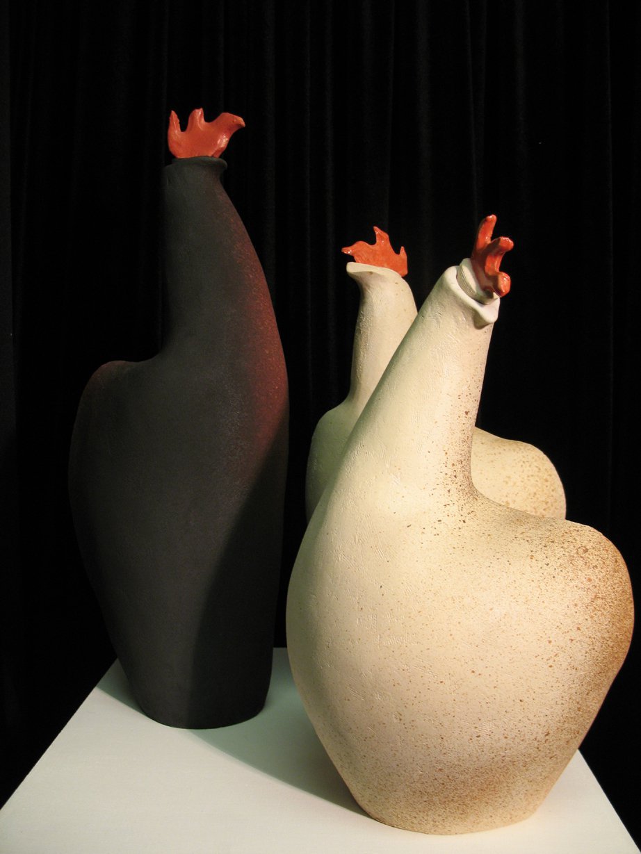 Big Rooster and Hens